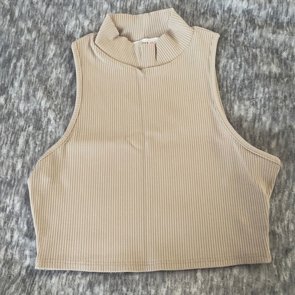 Tops - Mock Neck Crop Top